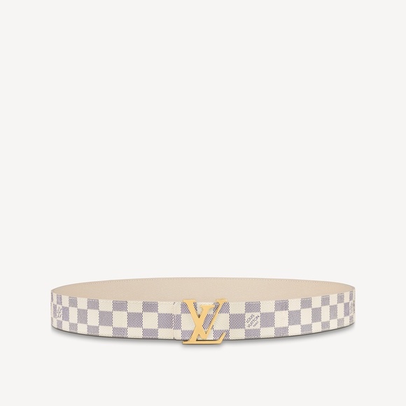 LV INITIALES 40MM REVERSIBLE BELT-  Damier Azur - SIZE 85cm - Picture 2 of 7